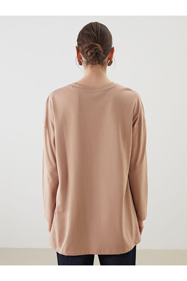 Crew Neck Printed Women's Tunic - 5