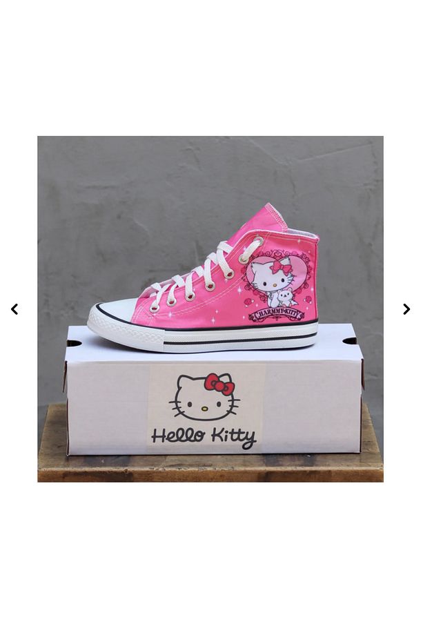 Pembe Charmy Uzun Kanvas Ayakkabı -Ghostella - 1