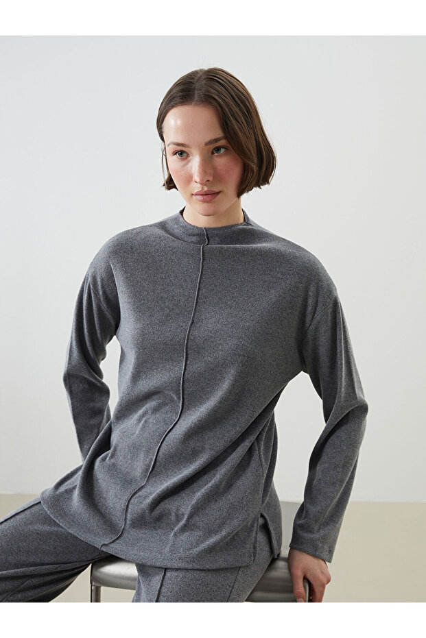 Nevavm Women's Tunic with a High Collar