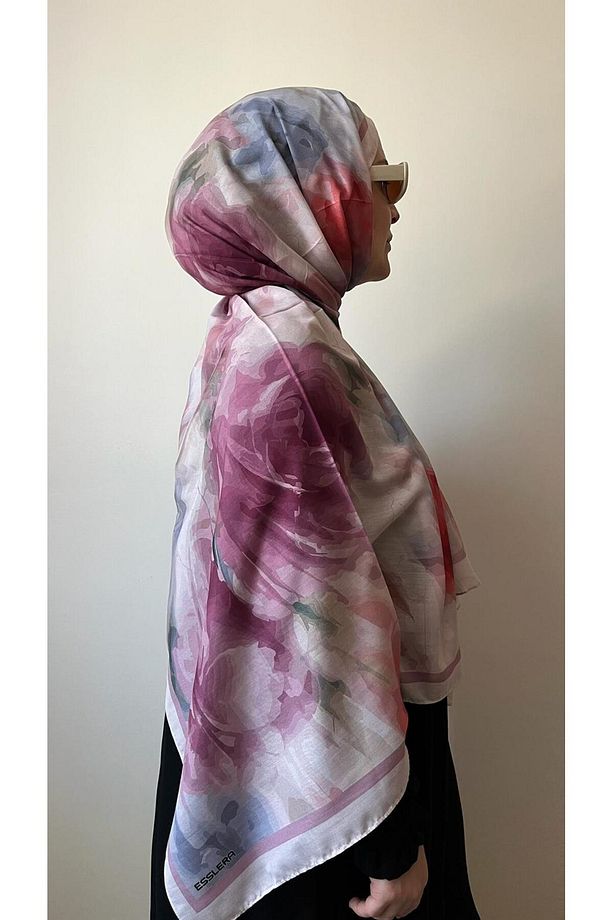 Roze Desen Pembe Soft Şal - 4