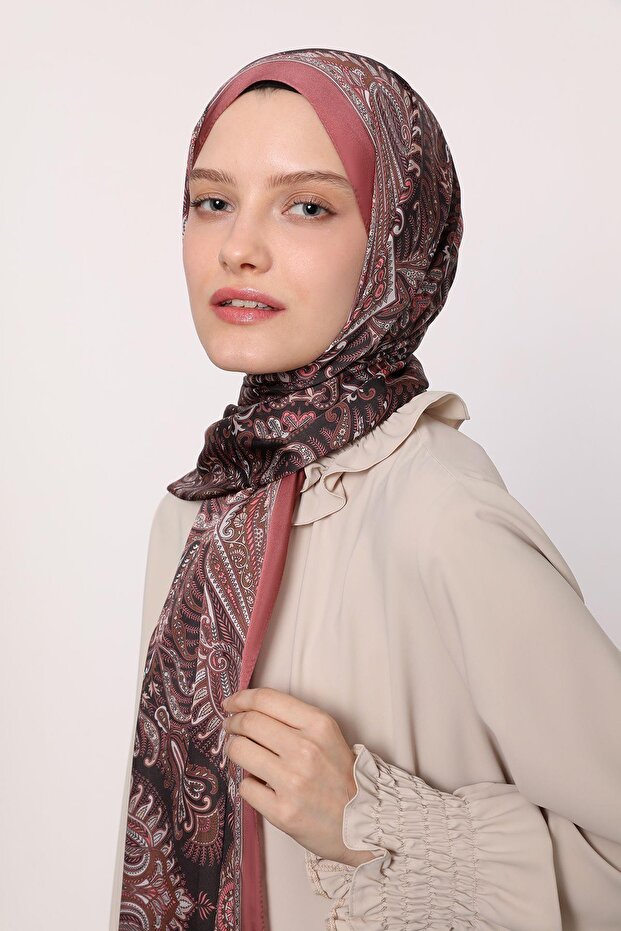 Hint İpeği Şal Gülkurusu - 2