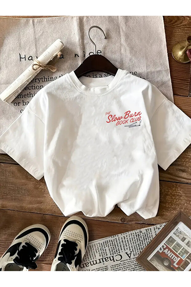 Premium Oversized Fit Short-Sleeve Printed T-Shirt