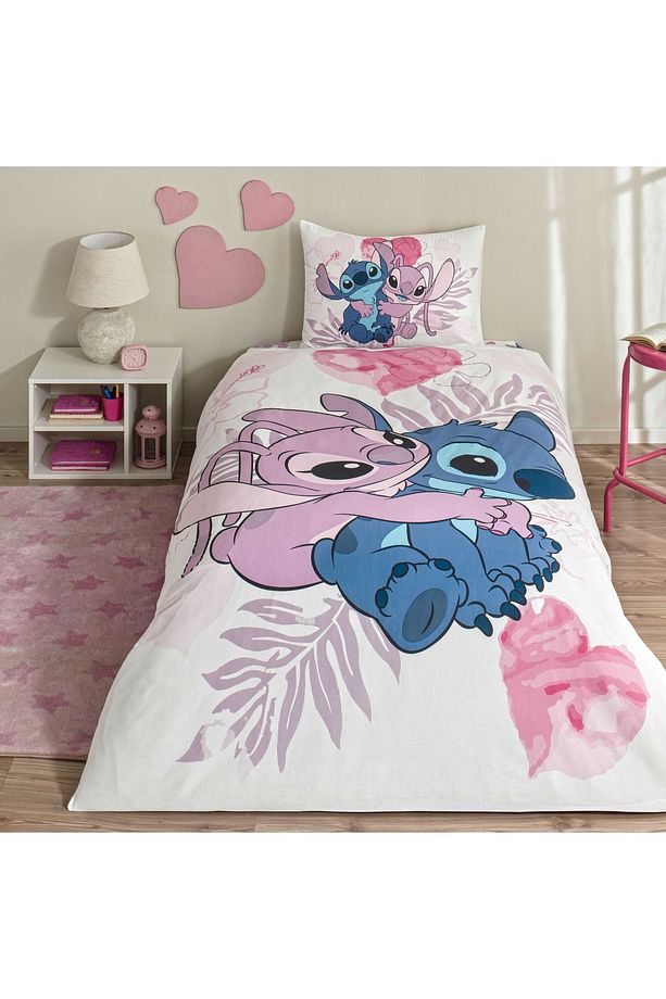 Lisanslı Lilo&Stitch Tek Kişilik Pamuk Nevresim Takımı - 1