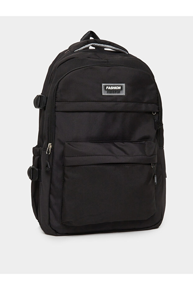 حقيبة ظهر عادية مع سحاب للإغلاق - 1