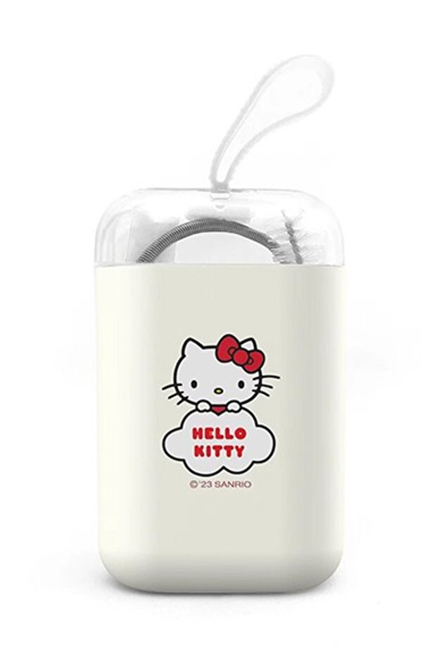 Sanrio Lisanslı Hello Kitty Elma Koleksiyonu Taşıma Kutulu Taşınabilir Pipet - 3