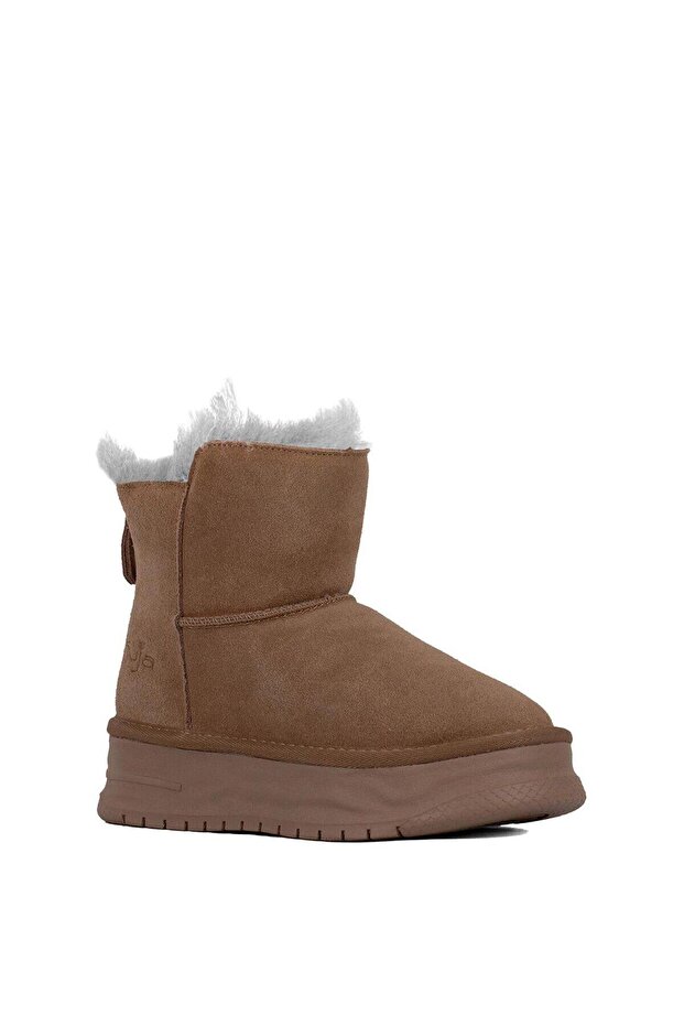 24K156-2 Kadın Düz Bot Camel - 2