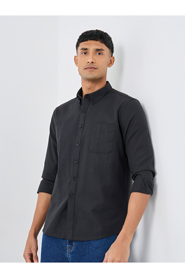 Regular Fit Buttoned Long Sleeve Shirt