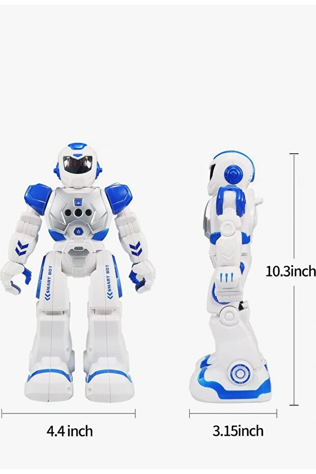 Oyuncak Uzaktan Kumandalı ve El Sensörlü Şarjlı Led Işık Moonwalk Akıllı Robot 19 Fonskiyonlu - 5