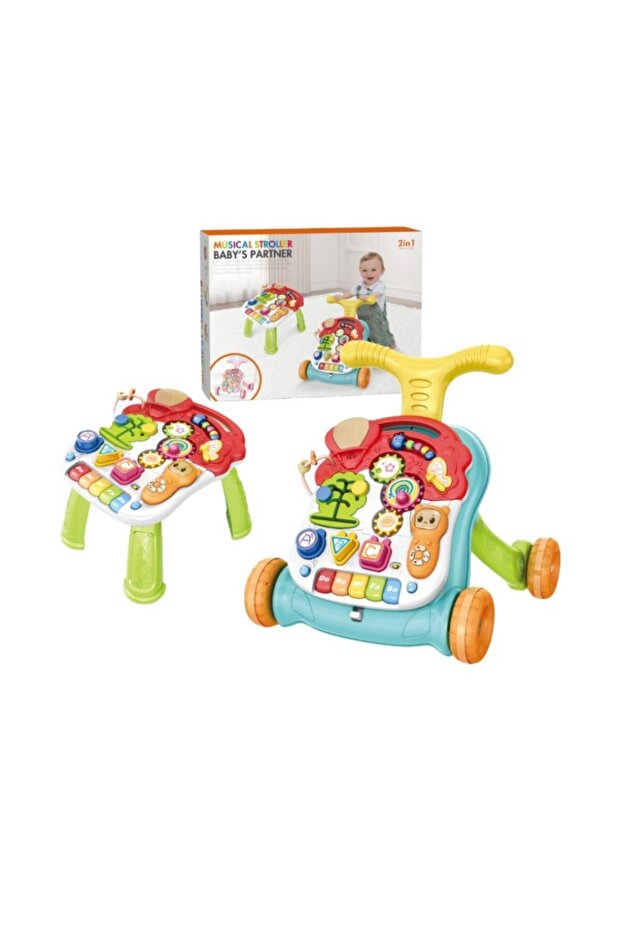 Multifunctional interactive walker, activity table, sound effects, height adjustment handle - 14