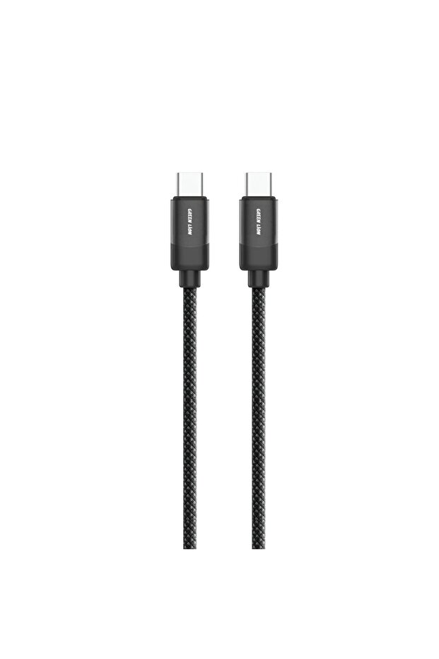 60W USB-C to USB-C V2.0 Aluminum Plug Nylon Braided Cable 1.2 Meter