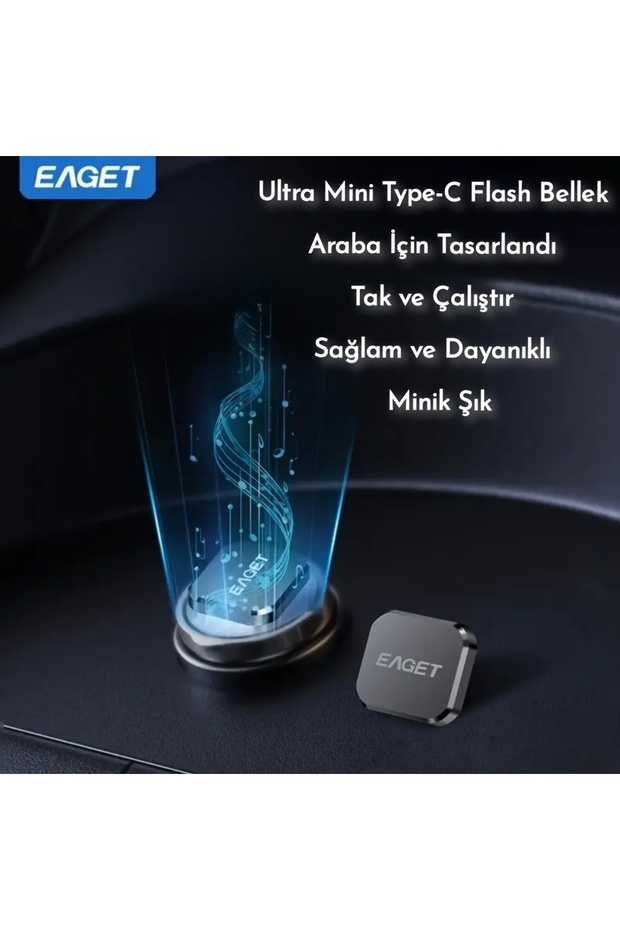 32Gb.Type-C Minik Flash Bellek Metal Şık Araç için Mükemmel Uyum+Hediye Kutusu Type-C - 8