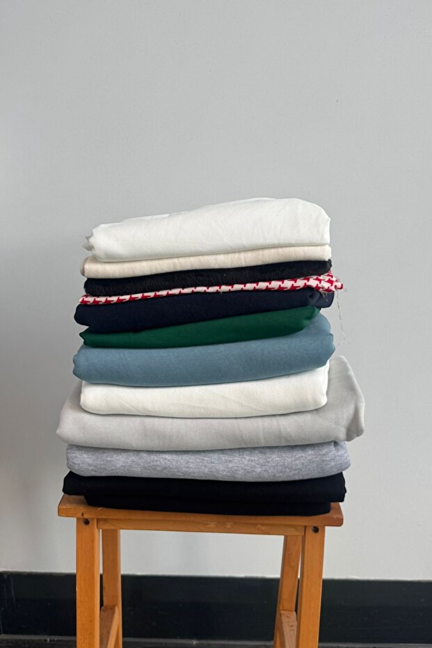 Kumaş Seti - Giyim İçin Çok Renkli Kumaş Seti -Kumaş,Parça Kumaş (Kumaş Set 8) - 4