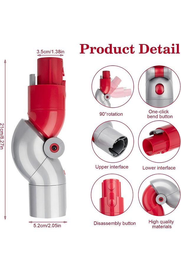 Dyson V7 V8 V10 V11 V15 Için Alt Adaptör,Dyson V7 V8 V10 V11 V15 Mobilya Altı Adaptörü - 5