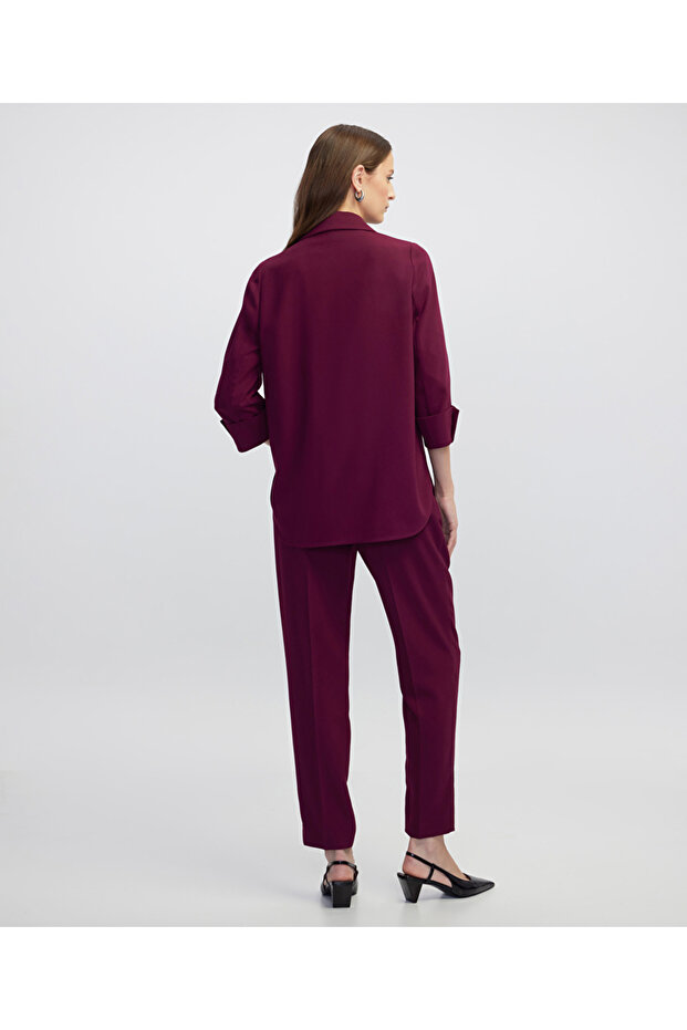 Düğmeli astarsız ceket - 4