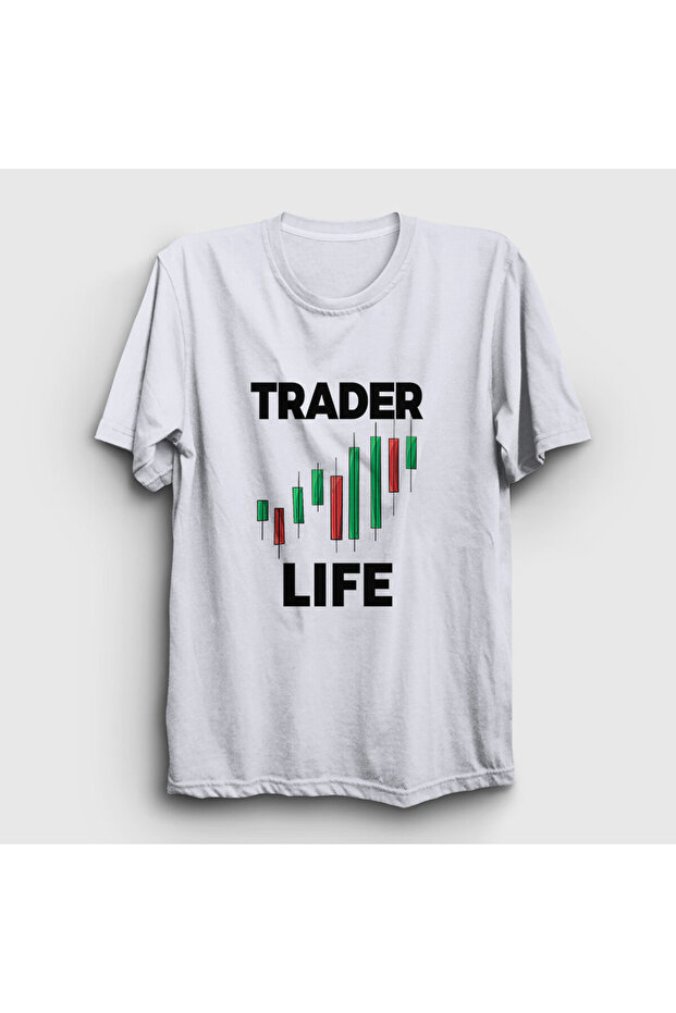 Unisex Λευκό Μπλουζάκι Βορσάζ Trader Trader Life 558423tt - 1