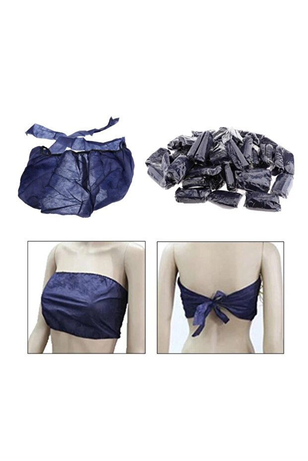50 Pieces Disposable Nonwoven Bras Women's Disposable Spa Top
