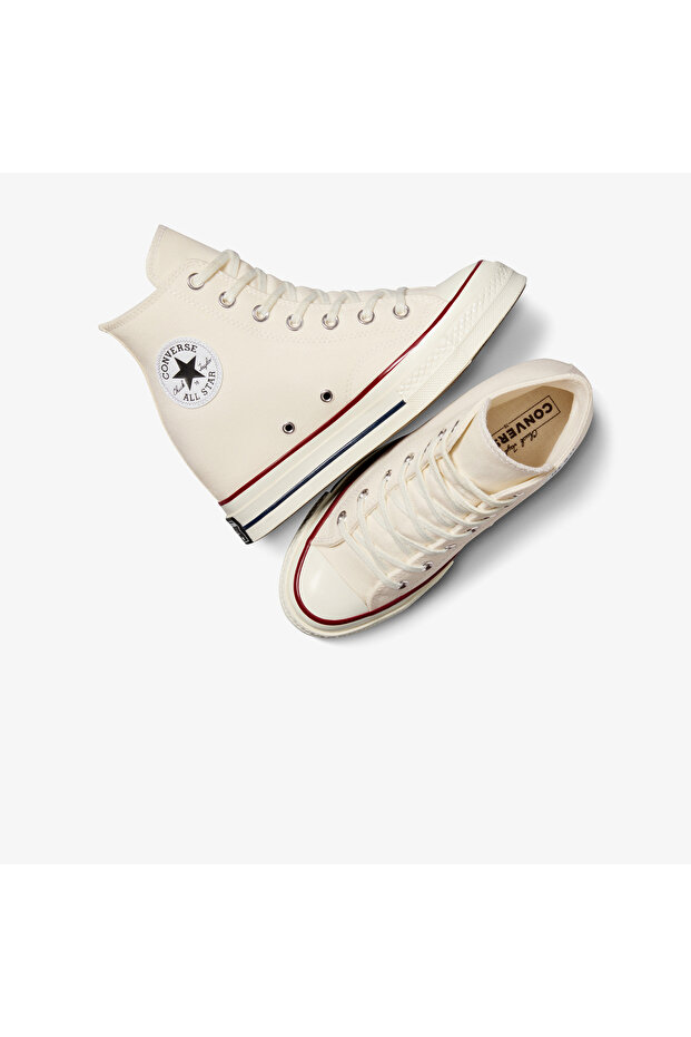 Chuck 70 Wedge Unisex Krem Platform Sneaker - 8