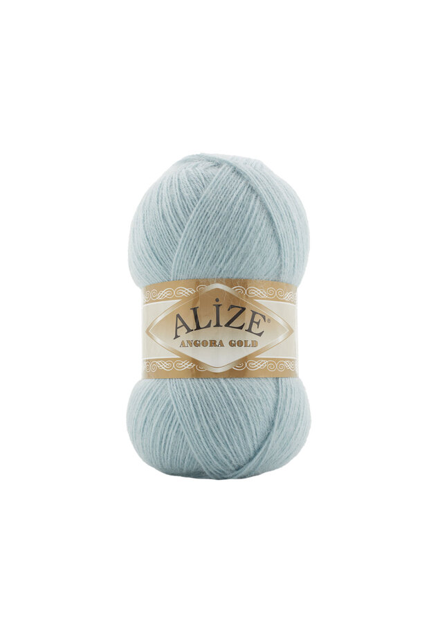 Angora Gold Hand Knitting Yarn 100g 550m - 20% Wool - 80% Acrylic - Color No: 114 - Fairy Blue
