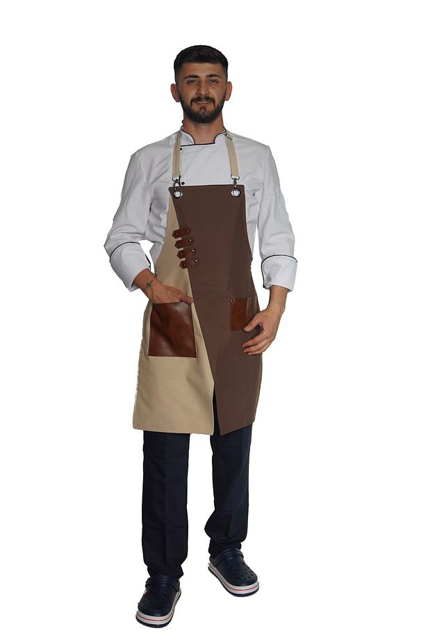 ÇAPRAZ ASKILI ÇAPRAZ KESİM DOUBLE MUTFAK ÖNLÜĞÜ MASTERCHEF MODEL - 4