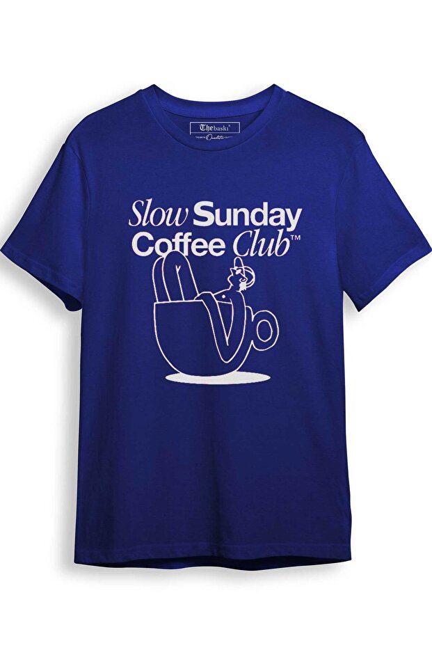 Sunday Coffee Coffee Lover Coffee Club Printed 100% Cotton Premium T-Shirt