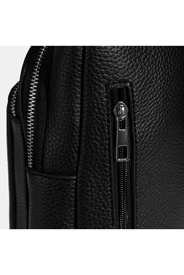 Erkek Siyah Çapraz Postacı Çantası - 4