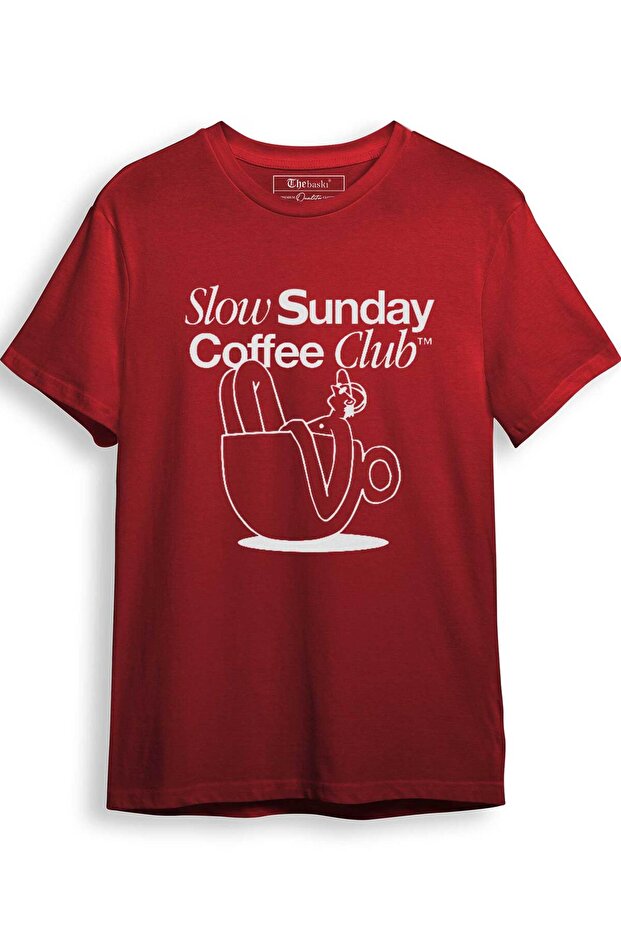 Sunday Coffee Coffee Lover Coffee Club Printed 100% Cotton Premium T-Shirt