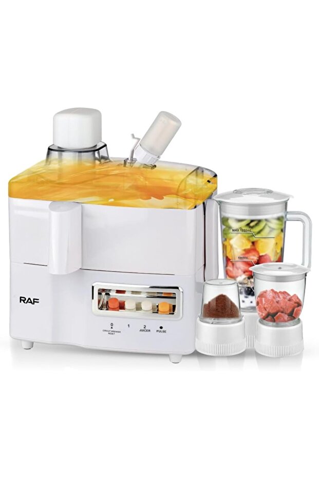 4 In 1 Juicer & Blender, 1.8L Cold Press Juicer for Fruits & Vegetables, 800W Electric