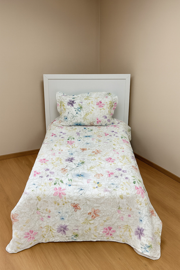 patiska genç seri desenli yatak örtüsü tek kişilik 4 mevsim yatak örtüsü - 1