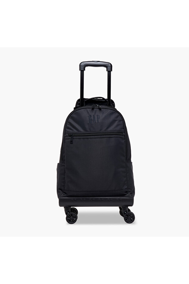 Solid 18-inch Trolley Backpack with Retractable Handle - 14x31x45 cms