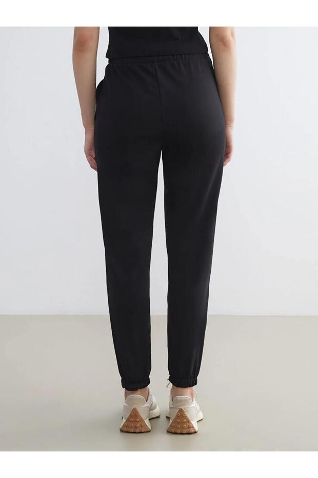 LCW Vision Siyah Beli Lastikli Kadın Jogger Eşofman Altı - 4