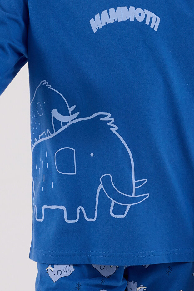 Erkek Çocuk Mavi Pijama Takımı - 6