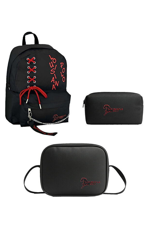 School Set – Bag + Thermal Nutrition + Pen Holder Red 1141