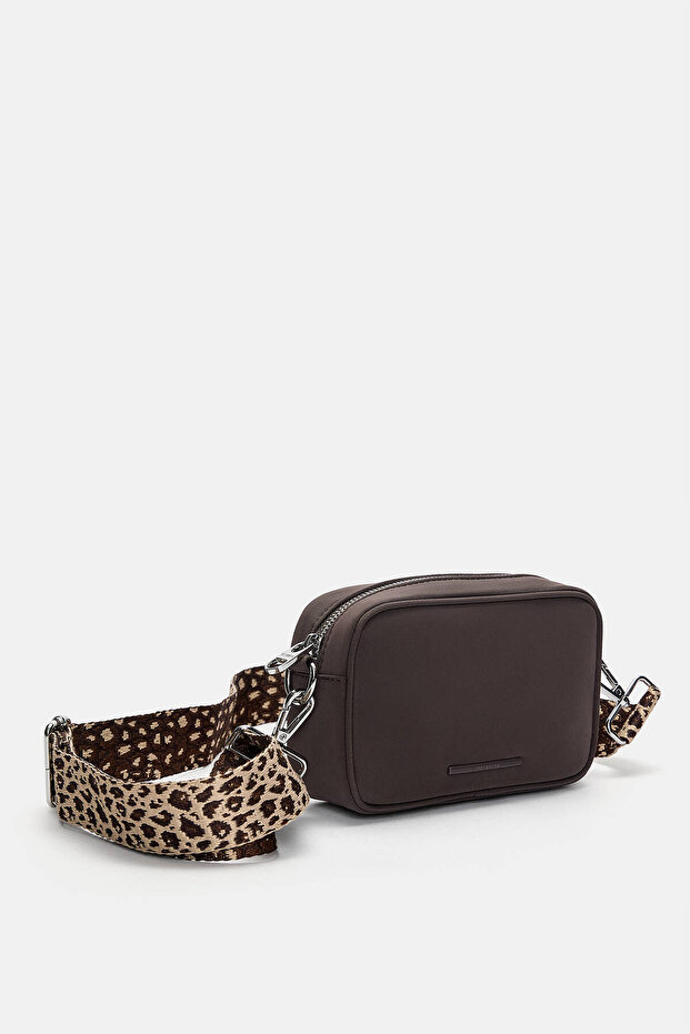 Leopard strap crossbody bag - 4