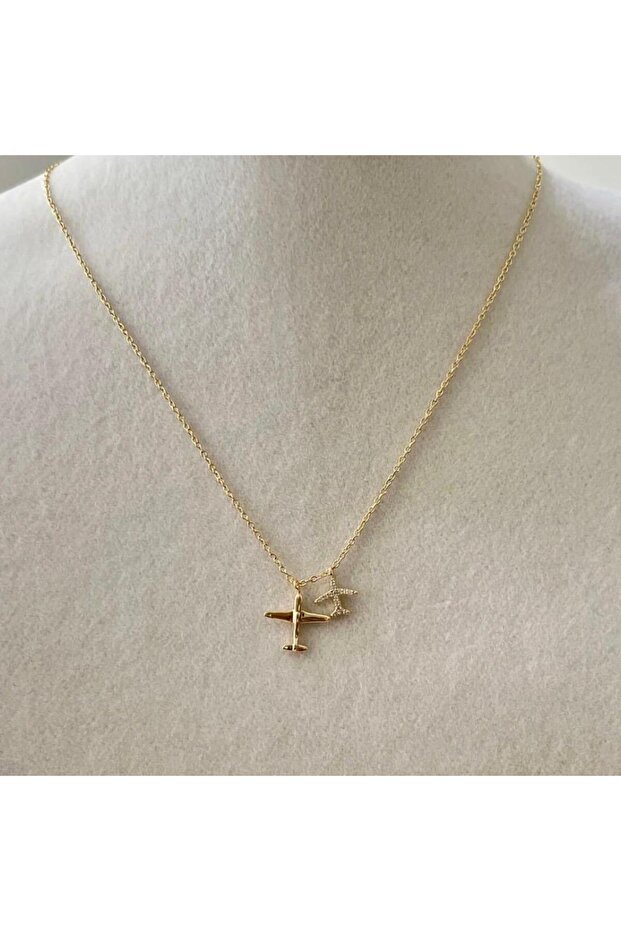 İkili Uçak Kolye - 1