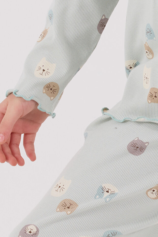 Zeleni pidžama set za devojčice - 6