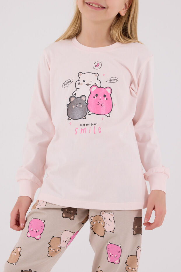 Devojčin roze pidžama set - 4