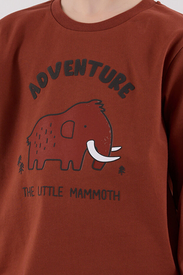 Boy's Orange Pajama Set - 6