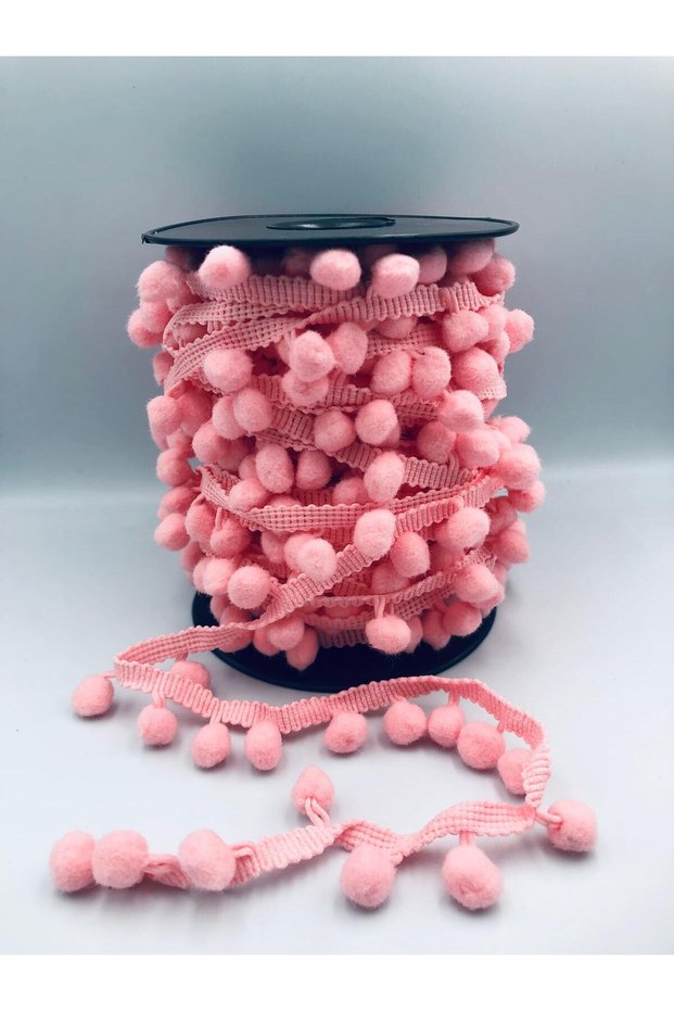 3 Meters Ribbon Pompom Decorative Ribbon Meter Pompom Colorful Pompom