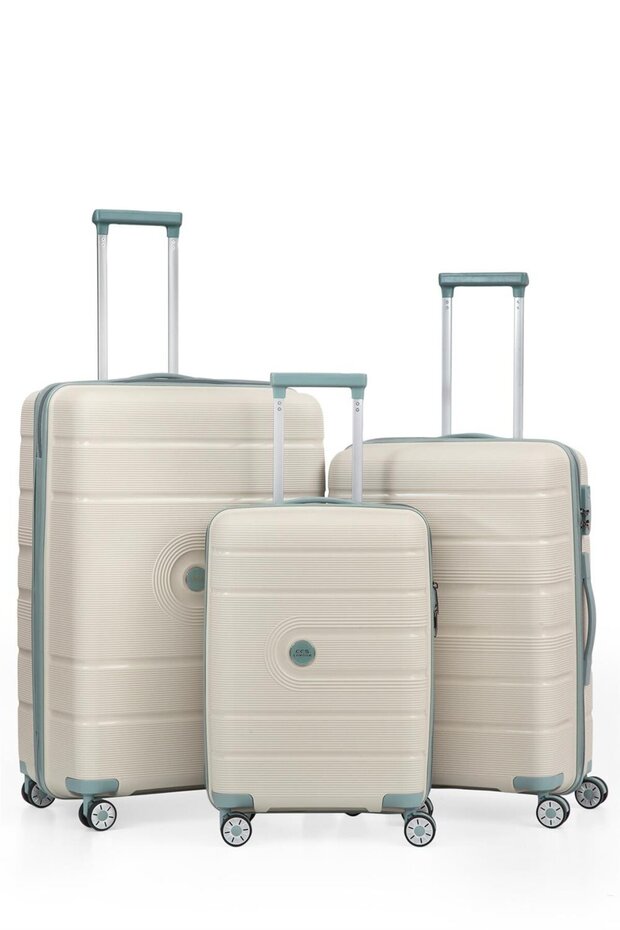 Ultra Hafif Polipropilen Kırılmaz 3 Lü Valiz Seti - 1