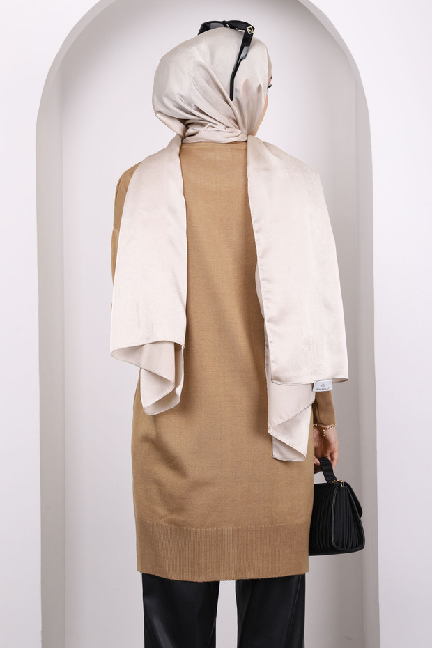 Bisküvi Merserize Salaş Triko Tunik - 4