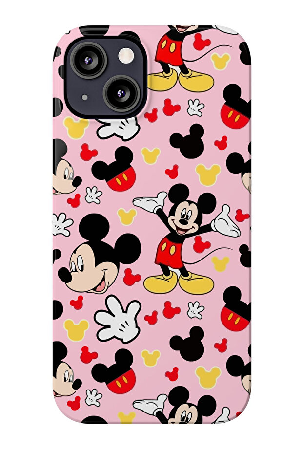 حافظة هاتف من السيليكون بتصميم ميكي ماوس كلاسيكي متوافقة مع هاتف iPhone 12 Pro Max - 1
