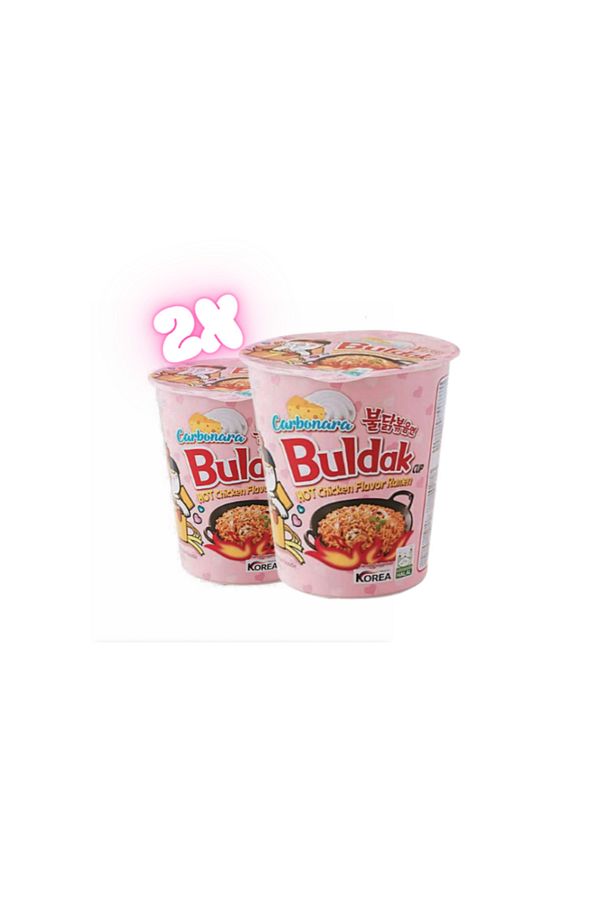 Carbonara Hot Chicken Flavor Ramen 80gr (2 Adet) - 1