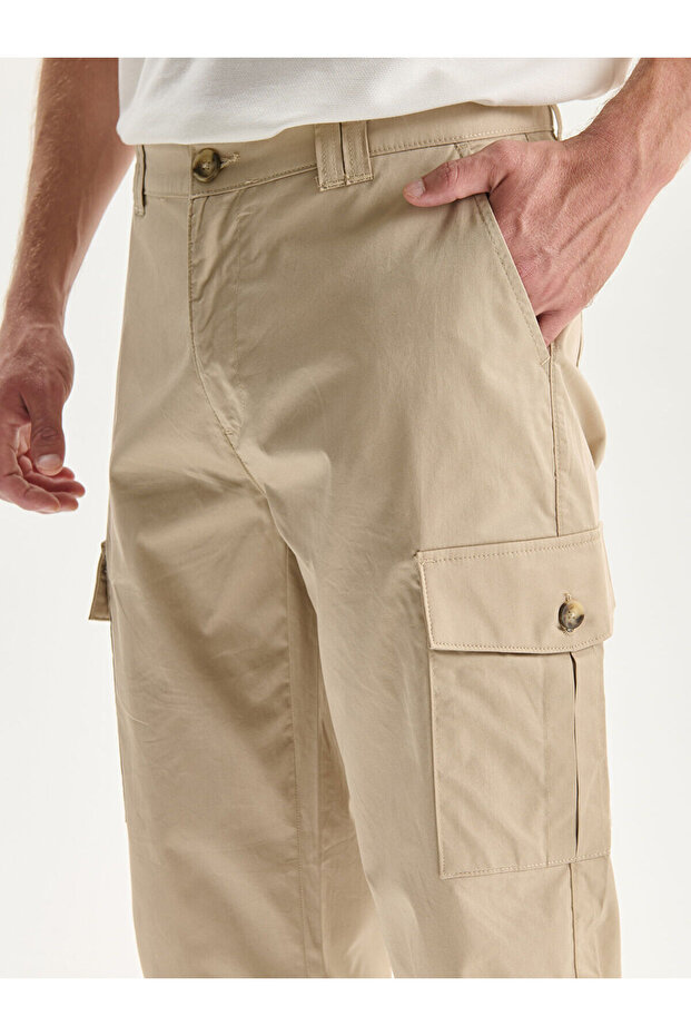LCWAIKIKI Classic Standart Kalıp Gabardin Erkek Roller Şort - 3