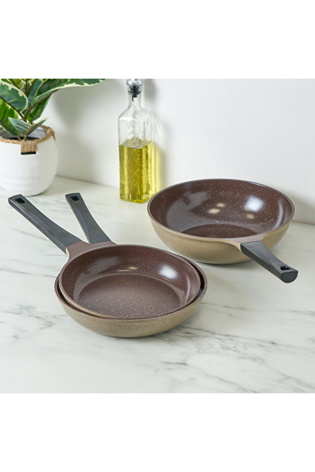 مجموعة أواني طهي من الجرانيت مكونة من 12 قطعة - 3