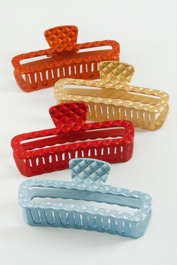 Rectangular Colored Peg Buckle 12 cm - 1