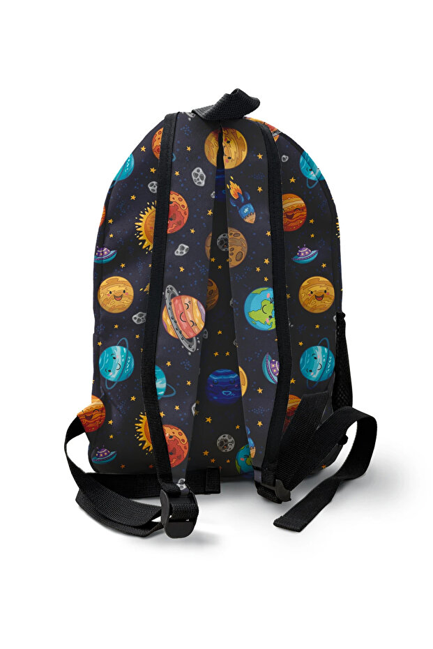 Happy Space Pattern Backpack - 2