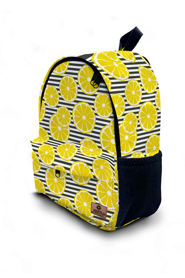 حقيبة ظهر منقوشة بالليمون - 1