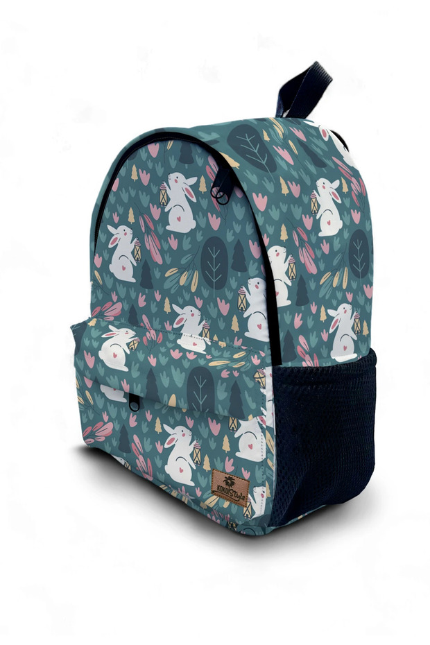 حقيبة ظهر منقوشة على شكل أرنب - 1