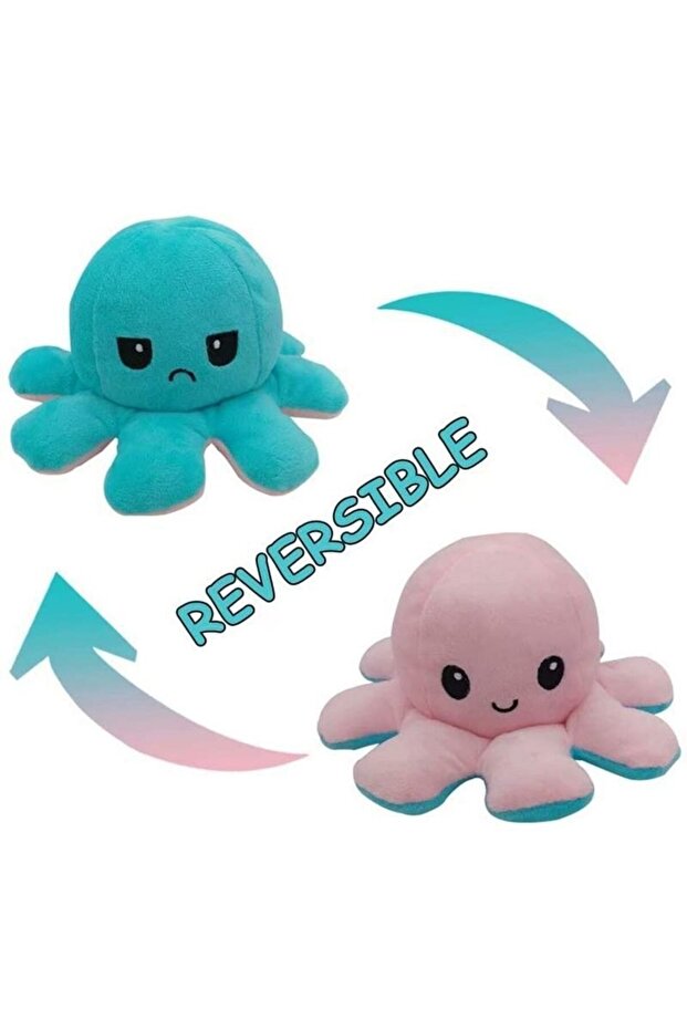 Reversible Octopus Plush Toy, Random Model - 4