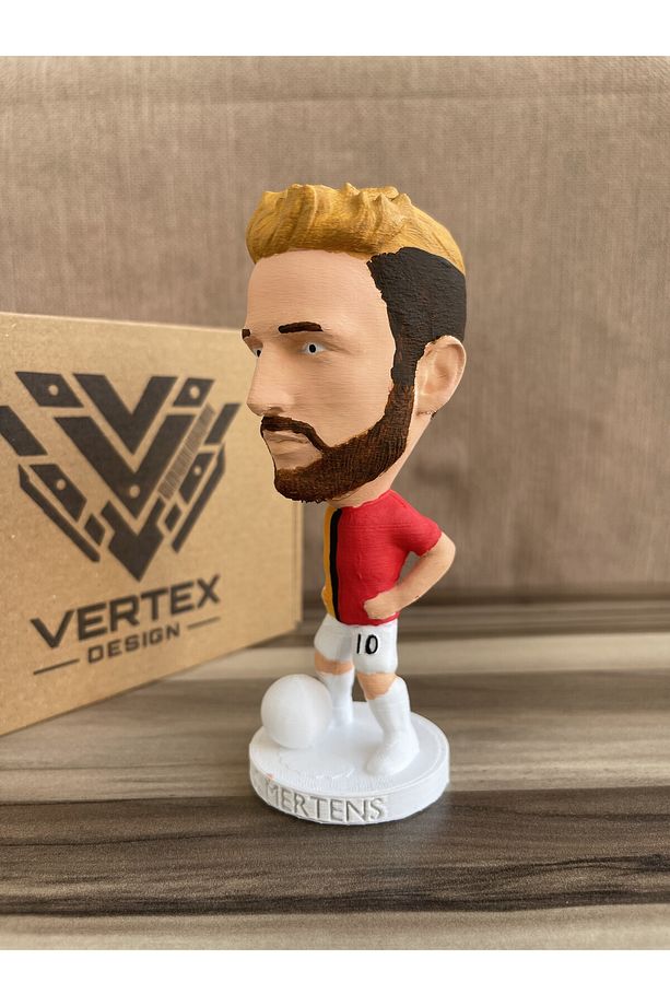 Mertens Gẩlẩtẩsẩrẩy 3d Futbolcu Taraftar Biblo Figür Erkek Hediyelik Oyuncak Sarı Kırmızı Aslan - 2